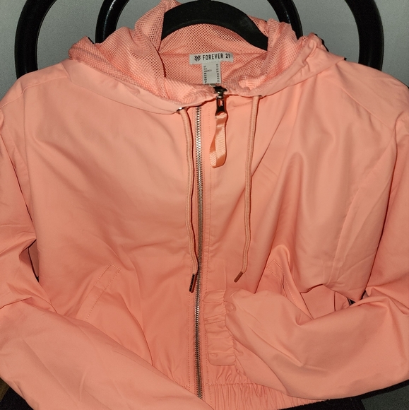 Forever 21 hooded top peach - Picture 2 of 4